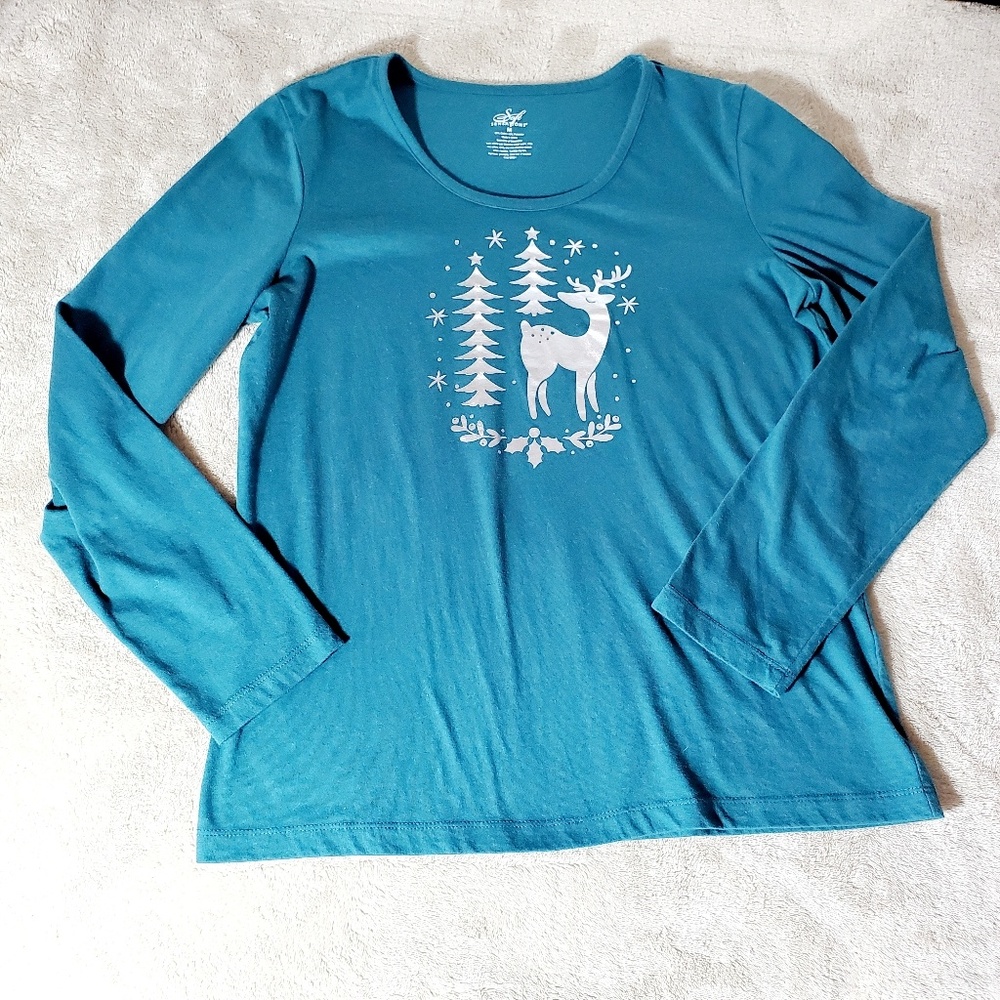 Soft Sensations Soft Christmas Pajama Top Winter